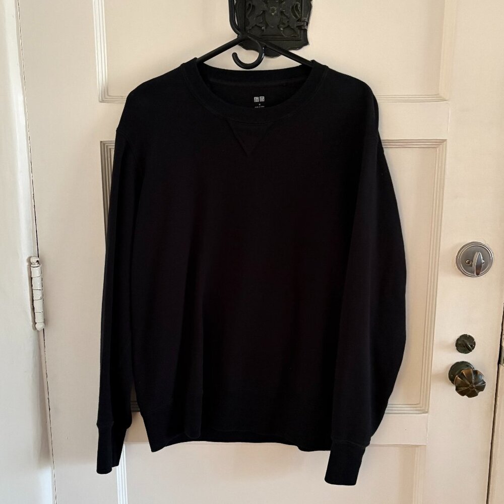 Uniqlo Mens Crewneck Sweatshirt | Black | Medium